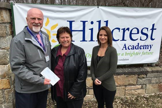 Hamilton Relay donation to Hillcrest School.