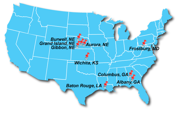 Hamilton Careers Locations Map
